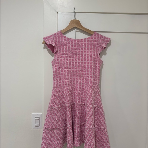 Frankie's on the Park Pink Tweed Fit & Flare Dress - Size 1 Frankie's on the Park Pink Tweed Fit & Flare Dress - Size 1
